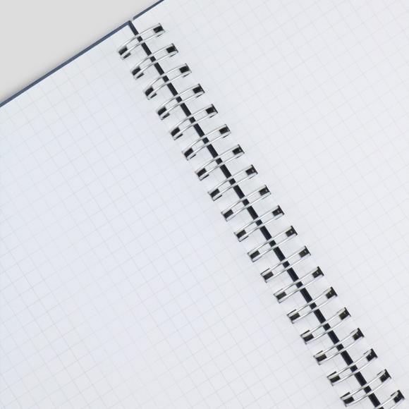 A5 SIZE KRAFT HARDCOVER SPIRAL 4PCS(SQUARE GRID) - Picture 2 of 5